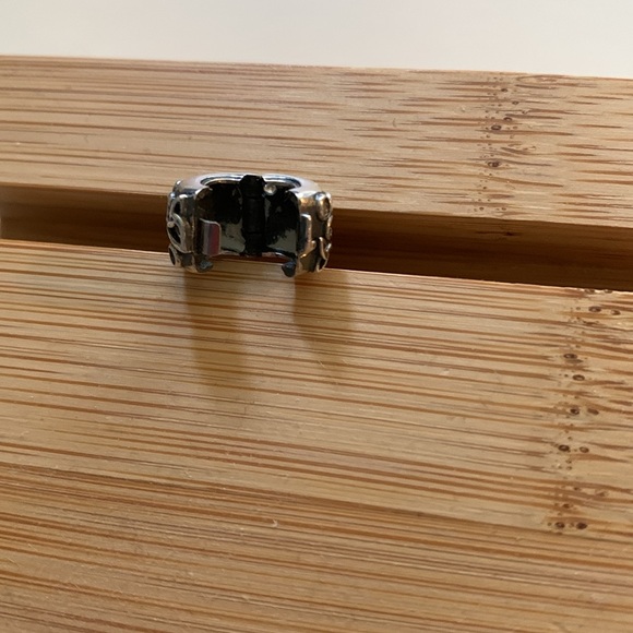 Rare Tara’s DiarySterling Silver Trinity/Scroll/ CZ Clip Charm. - Picture 9 of 12